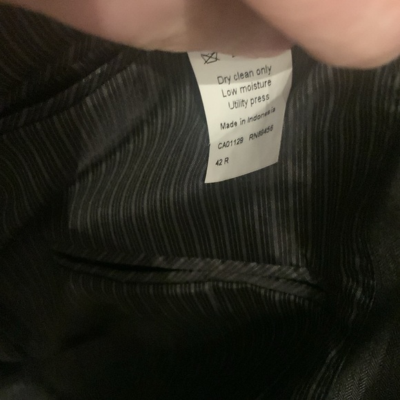 Stunning Calvin Klein Charcoal Grey Wool Suit Jacket Very Sharp 42R slim fit 🔥 - Picture 4 of 5